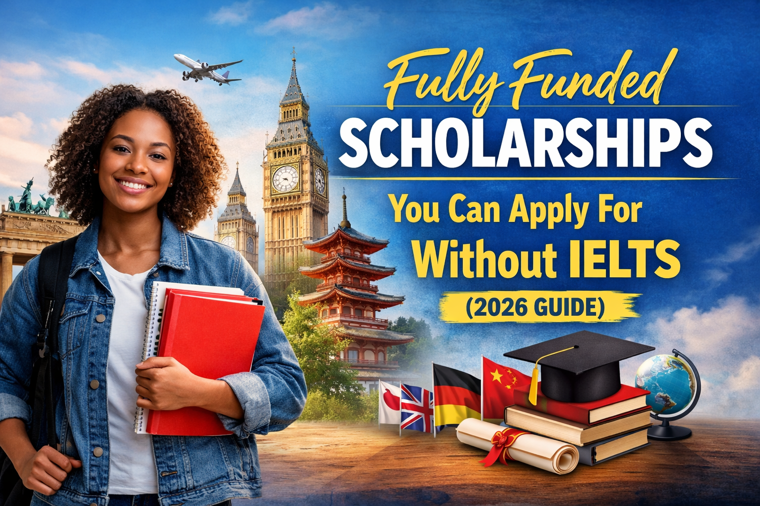 Fully Funded Scholarships You Can Apply for Without IELTS (2026 Guide)